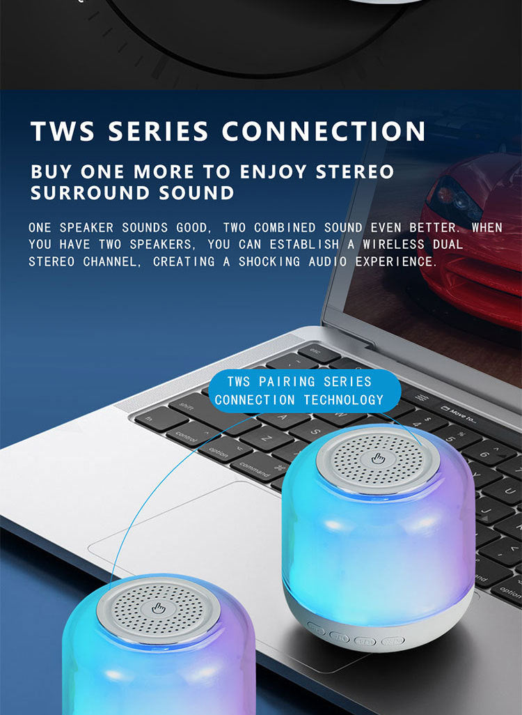 Bluetooth Speaker with Wireless Charging & LED Night Light – 3-in-1 Smart Lamp for Home, Office, & Bedroom