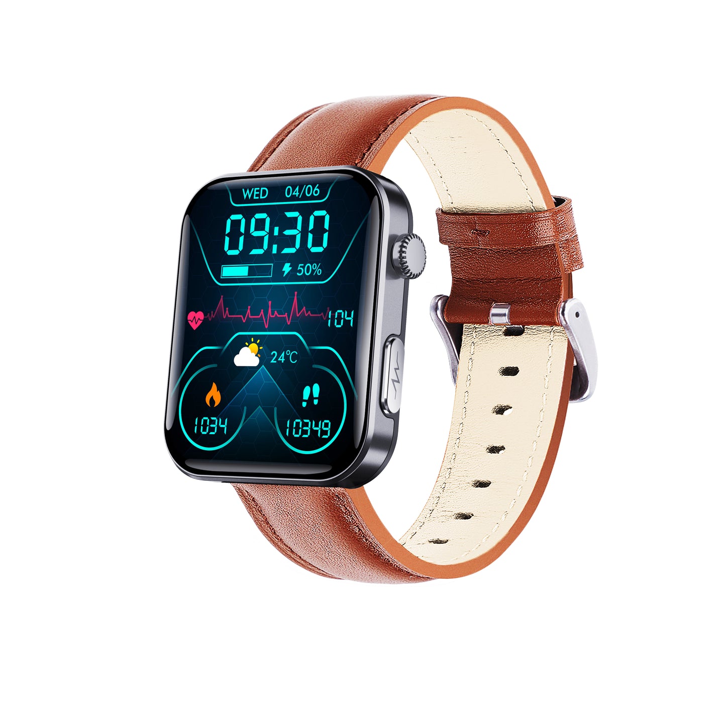 Unisex Smartwatch – Fitness Tracker with Bluetooth Call, Heart Rate, Sleep, SpO2 Monitor, IP67 Waterproof, 50+ Sports Modes & 7-Day Battery Life