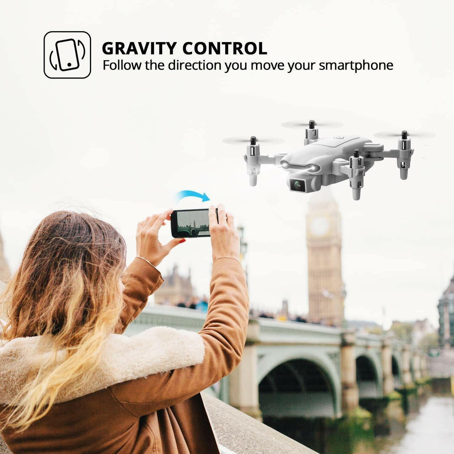 4D V9 Mini Drone with 1080P HD Camera – Perfect Gift for Kids & Beginners | Remote Control Stunt Drone with Foldable Design, 30-Minute Flight Time & Live Video Streaming