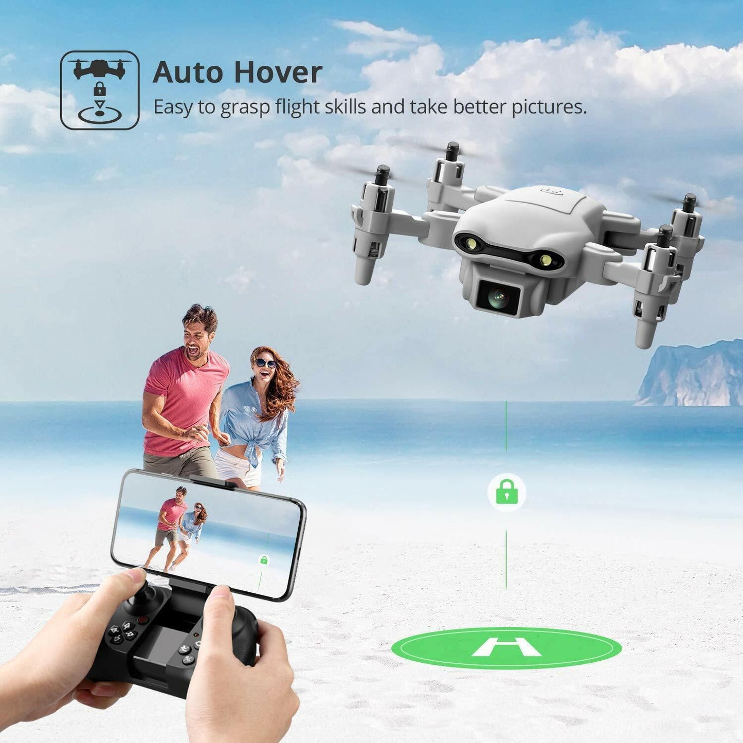 4D V9 Mini Drone with 1080P HD Camera – Perfect Gift for Kids & Beginners | Remote Control Stunt Drone with Foldable Design, 30-Minute Flight Time & Live Video Streaming