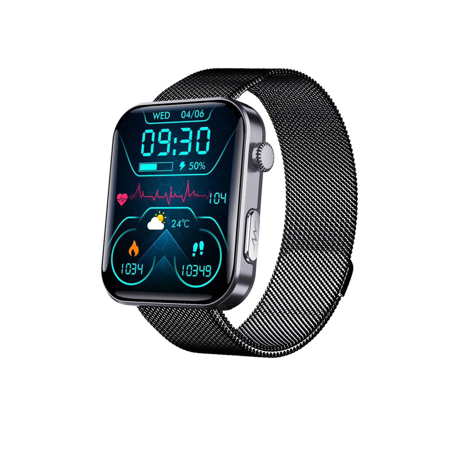 Unisex Smartwatch – Fitness Tracker with Bluetooth Call, Heart Rate, Sleep, SpO2 Monitor, IP67 Waterproof, 50+ Sports Modes & 7-Day Battery Life