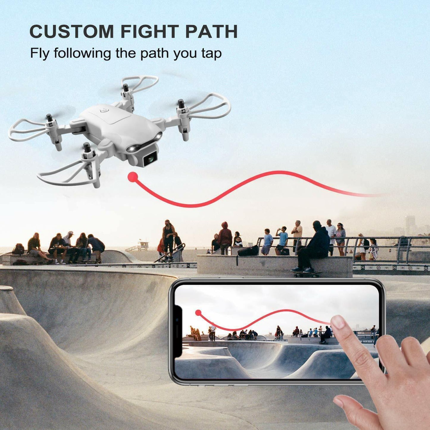 4D V9 Mini Drone with 1080P HD Camera – Perfect Gift for Kids & Beginners | Remote Control Stunt Drone with Foldable Design, 30-Minute Flight Time & Live Video Streaming