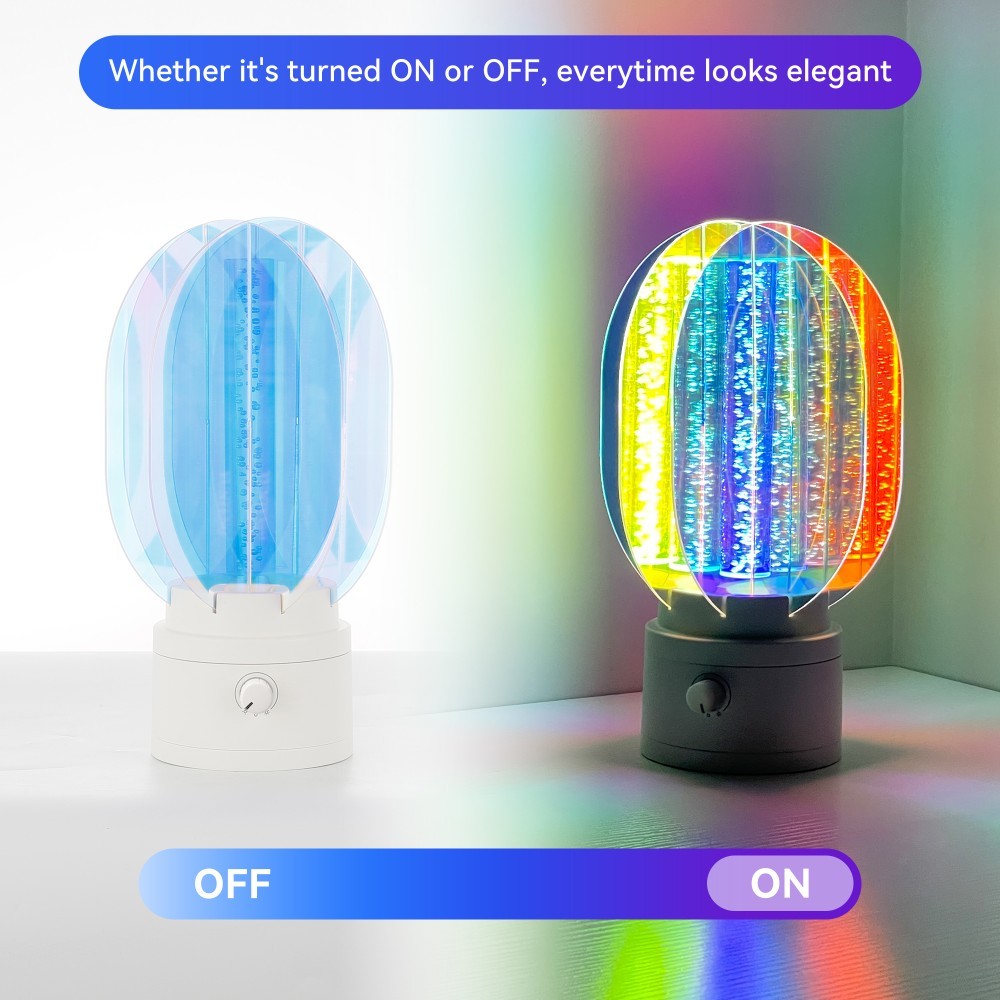 Aurora Lamp – Portable LED Light with Stunning Aurora Colors, Perfect for Romantic Atmospheres | Battery & DC Powered