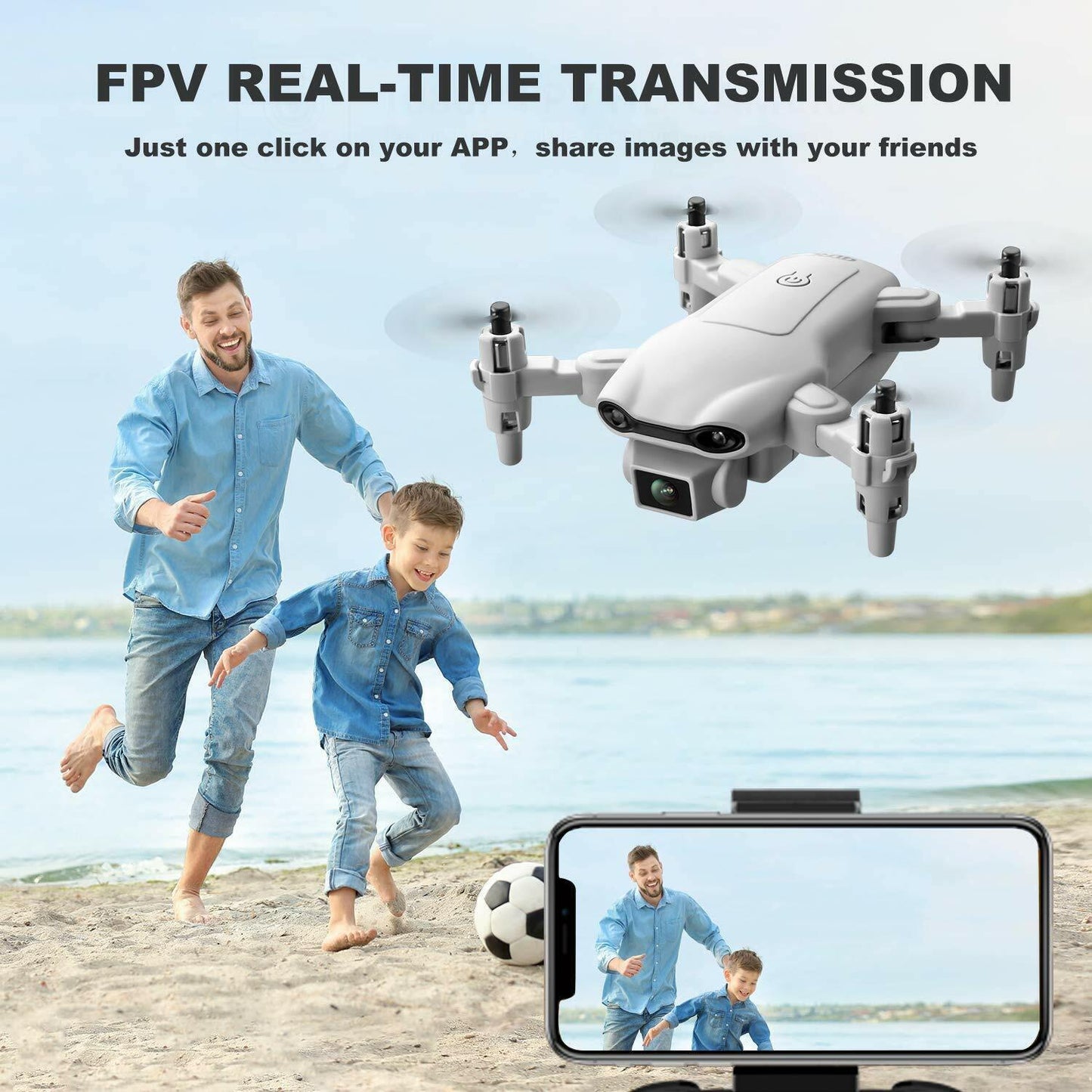 4D V9 Mini Drone with 1080P HD Camera – Perfect Gift for Kids & Beginners | Remote Control Stunt Drone with Foldable Design, 30-Minute Flight Time & Live Video Streaming